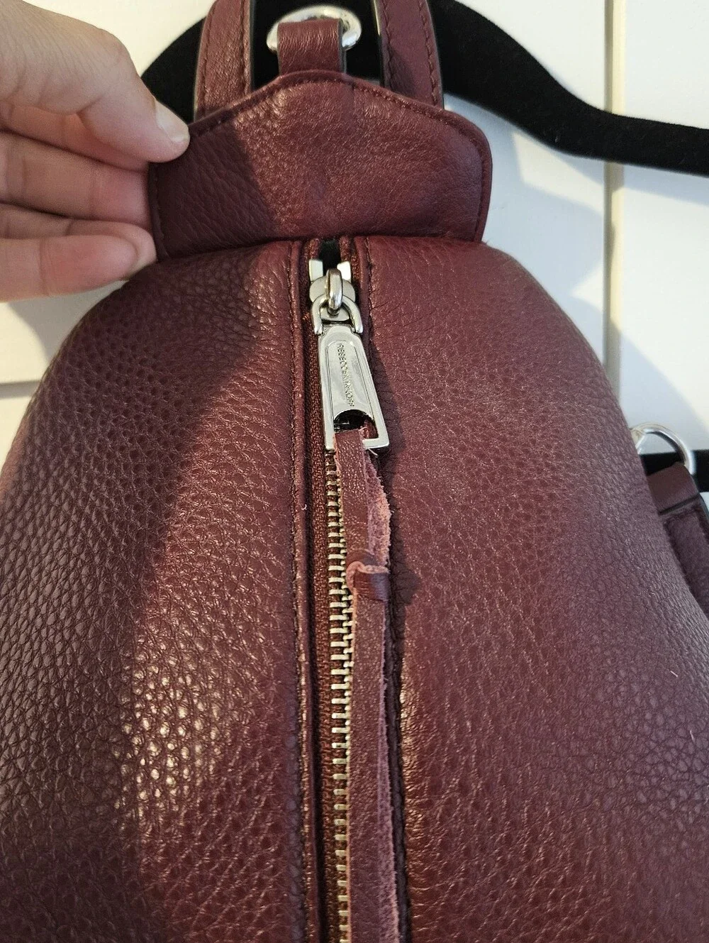 Rebecca Minkoff Burgundy Mini Backpack - Picture 2 of 12